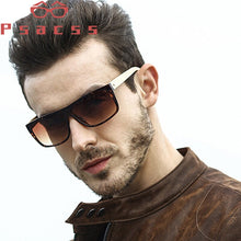 Carica l'immagine nel visualizzatore di Gallery, Psacss Wood Square Sunglasses Men Brand Designer Men' Handsome Driving Party Mirror Sun Glasses Retro Lunette De Soleil Homme