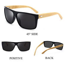 Carica l'immagine nel visualizzatore di Gallery, Psacss Wood Square Sunglasses Men Brand Designer Men' Handsome Driving Party Mirror Sun Glasses Retro Lunette De Soleil Homme
