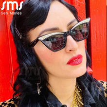 Load image into Gallery viewer, Punk Cat Eye Sunglasses Women Unique Eyebrow Sun Glasses Men Gradient Shades UV400 Gafas De Sol