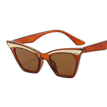Load image into Gallery viewer, Punk Cat Eye Sunglasses Women Unique Eyebrow Sun Glasses Men Gradient Shades UV400 Gafas De Sol