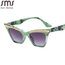 Load image into Gallery viewer, Punk Cat Eye Sunglasses Women Unique Eyebrow Sun Glasses Men Gradient Shades UV400 Gafas De Sol