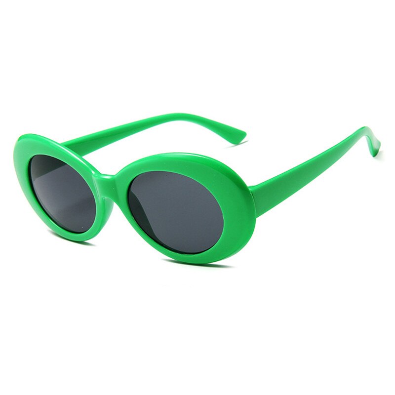 Punk Female Clout Goggles Kurt Cobain Eyeglasses Men Oval Sunglasses W –  Cinily