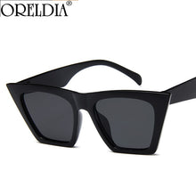 Load image into Gallery viewer, Punk Flat Top Cat Eye Sunglasses 2023 Colorsful Sun Glasses Square Shades Eyewear Lady Brand Designer Eyeglasses UV400