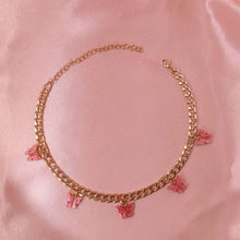 Load image into Gallery viewer, Punk Gold  Silver Color Chain 5 Butterfly Pendant Necklace for Women Wedding Party Statement 2020 Cute Choker Necklaces Jewelry