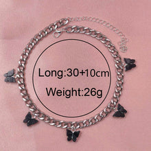 Load image into Gallery viewer, Punk Gold  Silver Color Chain 5 Butterfly Pendant Necklace for Women Wedding Party Statement 2020 Cute Choker Necklaces Jewelry