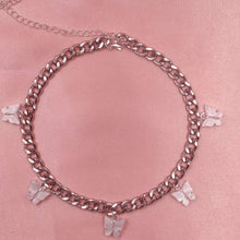 Load image into Gallery viewer, Punk Gold  Silver Color Chain 5 Butterfly Pendant Necklace for Women Wedding Party Statement 2020 Cute Choker Necklaces Jewelry