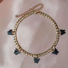Load image into Gallery viewer, Punk Gold  Silver Color Chain 5 Butterfly Pendant Necklace for Women Wedding Party Statement 2020 Cute Choker Necklaces Jewelry