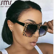 Load image into Gallery viewer, Punk Leopard Sunglasses Women Sexy Oversized Sun Glasses Men UV400  Gradient Shades Steampunk Goggles Eyewear Oculos Escuros