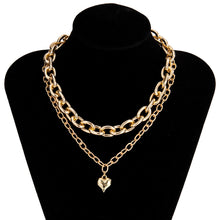Load image into Gallery viewer, Punk Miami Cuban Choker Necklace Steampunk Men Jewelry Vintage Big Coin Pendant Chunky Chain Necklace for Women Neck Accessories