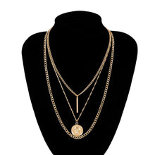 Load image into Gallery viewer, Punk Miami Cuban Choker Necklace Steampunk Men Jewelry Vintage Big Coin Pendant Chunky Chain Necklace for Women Neck Accessories
