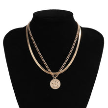 Load image into Gallery viewer, Punk Miami Cuban Choker Necklace Steampunk Men Jewelry Vintage Big Coin Pendant Chunky Chain Necklace for Women Neck Accessories