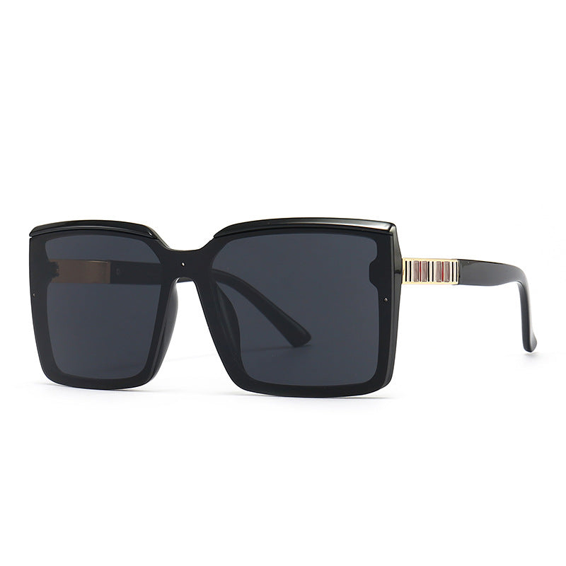 Punk Oversized Sunglasses Women Steampunk Square Sun Glasses  Men UV400 Driving Shades Eyewear Gradient Lens Eyeglasses