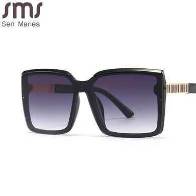 Punk Oversized Sunglasses Women Steampunk Square Sun Glasses  Men UV400 Driving Shades Eyewear Gradient Lens Eyeglasses