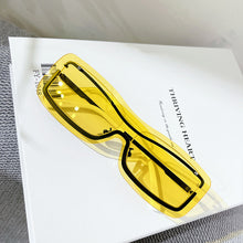 Load image into Gallery viewer, Punk Rectangle Rimless Sunglasses Women  Brand Designer Sun Glasses Men One Piece Shades UV400 Clear Eyewear