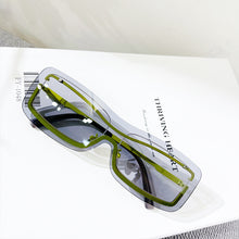 Load image into Gallery viewer, Punk Rectangle Rimless Sunglasses Women  Brand Designer Sun Glasses Men One Piece Shades UV400 Clear Eyewear