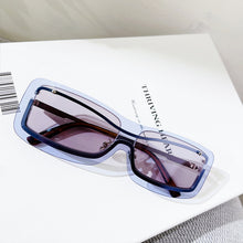 Load image into Gallery viewer, Punk Rectangle Rimless Sunglasses Women  Brand Designer Sun Glasses Men One Piece Shades UV400 Clear Eyewear
