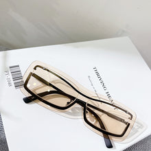 Load image into Gallery viewer, Punk Rectangle Rimless Sunglasses Women  Brand Designer Sun Glasses Men One Piece Shades UV400 Clear Eyewear