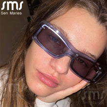 Load image into Gallery viewer, Punk Rectangle Rimless Sunglasses Women  Brand Designer Sun Glasses Men One Piece Shades UV400 Clear Eyewear