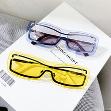 Load image into Gallery viewer, Punk Rectangle Rimless Sunglasses Women  Brand Designer Sun Glasses Men One Piece Shades UV400 Clear Eyewear