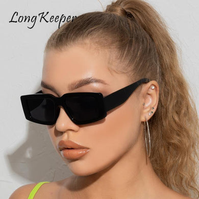 Punk Rectangle Sunglasses Women Brand Designer Vintage Square Sun Glasses Female Cat Eye Ladies Shades Eyewear Lentes De Sol