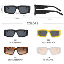 Load image into Gallery viewer, Punk Rectangle Sunglasses Women Brand Designer Vintage Square Sun Glasses Female Cat Eye Ladies Shades Eyewear Lentes De Sol