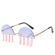 Load image into Gallery viewer, Punk Rimless Gradient Sunglasses Women 2023 Small Frame Rimless Sun Glasses Female Chic Vintage Eyewear UV400