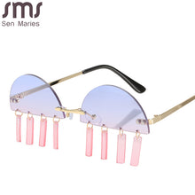 Load image into Gallery viewer, Punk Rimless Gradient Sunglasses Women Small Frame Rimless Sun Glasses Female Chic Vintage Eyewear UV400