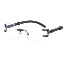 Load image into Gallery viewer, Punk Rimless Rectangle Sunglasses Men Women Vintage Shades Diamond UV400 Driving Sun Glass Frameless Gradient Eyewear