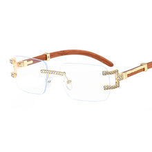 Load image into Gallery viewer, Punk Rimless Rectangle Sunglasses Men Women Vintage Shades Diamond UV400 Driving Sun Glass Frameless Gradient Eyewear