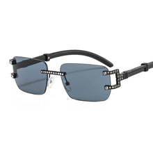 Load image into Gallery viewer, Punk Rimless Rectangle Sunglasses Men Women Vintage Shades Diamond UV400 Driving Sun Glass Frameless Gradient Eyewear