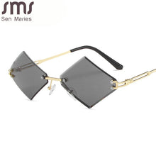 Load image into Gallery viewer, Punk Rimless Sunglasses Women Men Square Eyeglasses Small Alloy Frames Sun Glasses Men Sunglasses Eyewear UV400