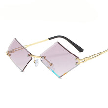 Load image into Gallery viewer, Punk Rimless Sunglasses Women Men Square Eyeglasses Small Alloy Frames Sun Glasses Men Sunglasses Eyewear UV400
