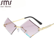 Load image into Gallery viewer, Punk Rimless Sunglasses Women Men Square Eyeglasses Small Alloy Frames Sun Glasses Men Sunglasses Eyewear UV400