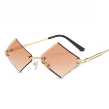 Load image into Gallery viewer, Punk Rimless Sunglasses Women Men Square Eyeglasses Small Alloy Frames Sun Glasses Men Sunglasses Eyewear UV400