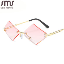Load image into Gallery viewer, Punk Rimless Sunglasses Women Men Square Eyeglasses Small Alloy Frames Sun Glasses Men Sunglasses Eyewear UV400