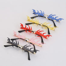 Carica l&#39;immagine nel visualizzatore di Gallery, Punk Rimless Sunglasses Women Men Steampunk Eyeglasses Small Alloy Frames Sun Glasses Men Sunglasses Eyewear UV400