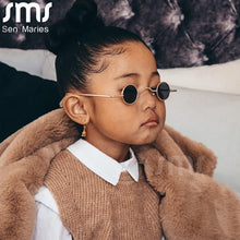 Load image into Gallery viewer, Punk Round Children Sunglasses  Steampunk Sun Glasses UV400 Goggles Kids Eye Frame Eyewear Vintage Glasses