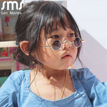 Load image into Gallery viewer, Punk Round Children Sunglasses  Steampunk Sun Glasses UV400 Goggles Kids Eye Frame Eyewear Vintage Glasses