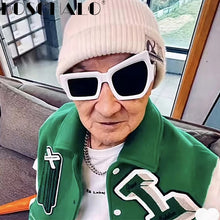 Load image into Gallery viewer, Punk Sunglasses Men  Brand Designer Sun Glasses Steampunk Geometry Polygon Sunglass Women Driving Square Shades Eyewear