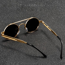 Load image into Gallery viewer, Punk Vintage Round Frame Sunglasses Exquisite Women&#39;s Sun Glasses Spring Temple Simple Design Glass UV400 Lentes De Sol