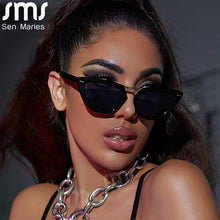 Load image into Gallery viewer, Punk Women Cat Eye Sunglasses Small Sun Glasses Men UV400 Goggle Shades Full Frame Ladies Eyewear Gafas De Sol
