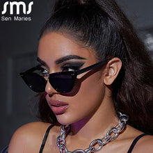 Load image into Gallery viewer, Punk Women Cat Eye Sunglasses Small Sun Glasses Men UV400 Goggle Shades Full Frame Ladies Eyewear Gafas De Sol