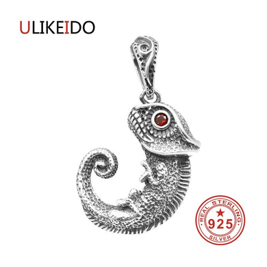 Pure 925 Sterling Silver Jewelry Charms Punk Pendants for Men And Women Thai Silver Necklace Chain Fine Gift 1548