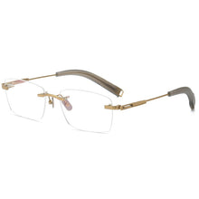 Load image into Gallery viewer, Pure IP Titanium Rimless Optical Glasses Frame Men Square Frameless Prescription Eyeglasses  Ultralight Retro Eyewear