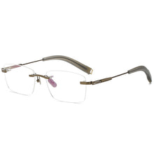 Load image into Gallery viewer, Pure IP Titanium Rimless Optical Glasses Frame Men Square Frameless Prescription Eyeglasses  Ultralight Retro Eyewear