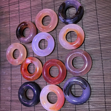 Commercio all'ingrosso del regalo dei gioielli della catena del maglione della collana del pendente dell'agata del calcedonio naturale puro del ghiaccio alto 