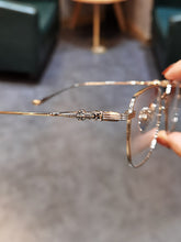 Load image into Gallery viewer, Pure Titanium C Heart Glasses Frame Product Ultra Light Square Gold Rim Big Face Male and Female Students Myopia Flat Lig