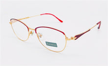 Load image into Gallery viewer, Pure Titanium Eyeglasses Designed Women Glasses Full Rim Spectacle Vintage Style Hollow-Carved Temple High Grade Frame