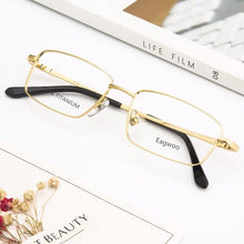 Load image into Gallery viewer, Pure Titanium Eyeglasses Full Rim Optical Frame Prescription Spectacle Small Glasses For Men High Diopter Suitable Eyeglasses