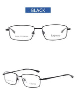 Load image into Gallery viewer, Pure Titanium Eyeglasses Full Rim Optical Frame Prescription Spectacle Small Glasses For Men High Diopter Suitable Eyeglasses